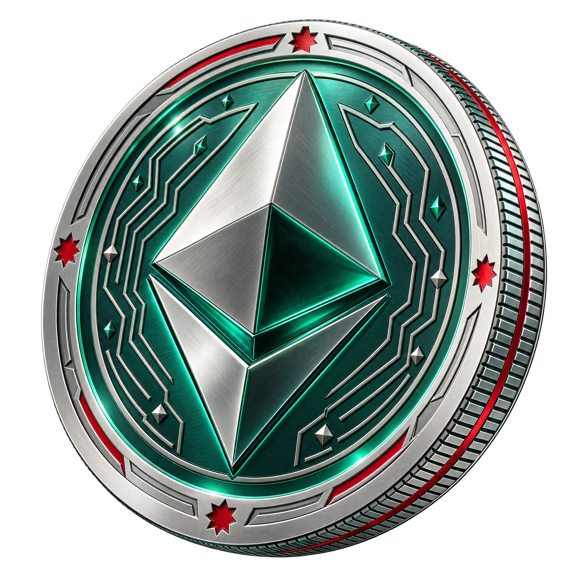 Silver coin symbol